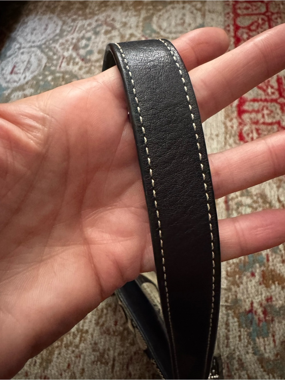 Coach Hamptons signature clip satchel black and gray with silver hardware - Picture 6 of 10
